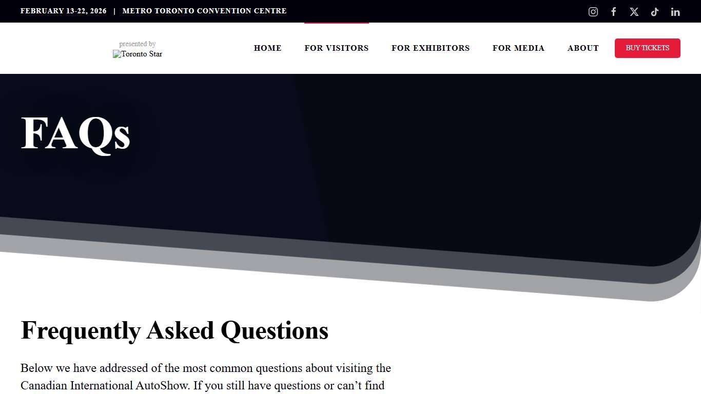 Frequently Asked Questions (FAQs) - 2026 AutoShow